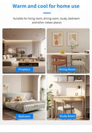 Ventilador de teto com controle remoto e economia de energia, lâmpada LED 85-265V para sala de estar e quarto, silencioso na parte inferior, base E27, 2 em 1.