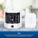 Unidade de Ar Condicionado Portátil Compacto - Refrigerador Multifuncional 3 em 1 com Modos Ajustáveis e Umidificador, ideal para Camping e Cama