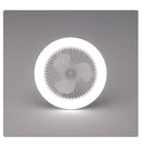 Ventilador de teto com controle remoto e economia de energia, lâmpada LED 85-265V para sala de estar e quarto, silencioso na parte inferior, base E27, 2 em 1.