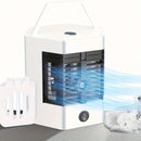 Unidade de Ar Condicionado Portátil Compacto - Refrigerador Multifuncional 3 em 1 com Modos Ajustáveis e Umidificador, ideal para Camping e Cama